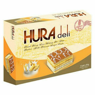Bánh Hura Deli Bơ Sữa Hộp 12 gói