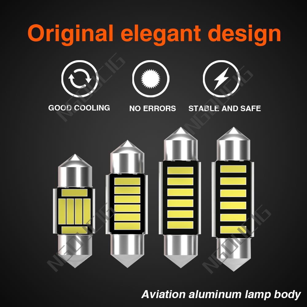 Đèn LED Chiếu Sáng Biển Số Xe Hơi 31mm 36mm 39mm 41mm C3W C5W C10W DC12V