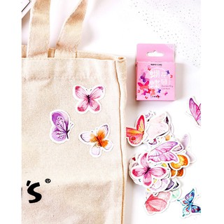 Bộ 46 Sticker Hàn Quốc hình con bướm dán trang trí E29