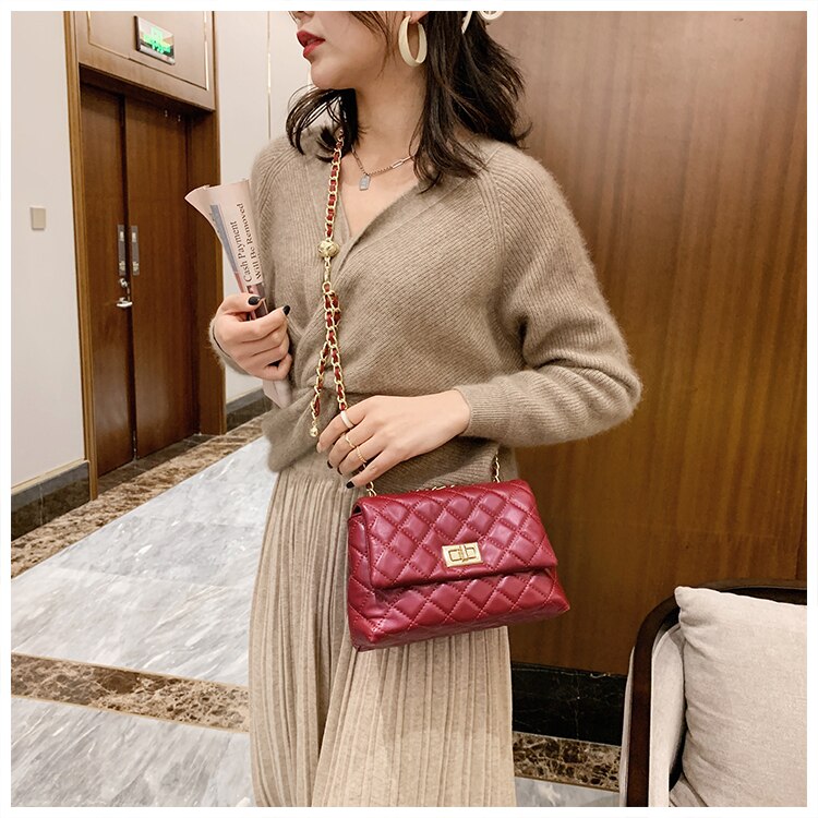 Túi Đeo Chéo JASMIN NOIR Da Pu Thời Trang 2021 Thanh Lịch Cho Nữ