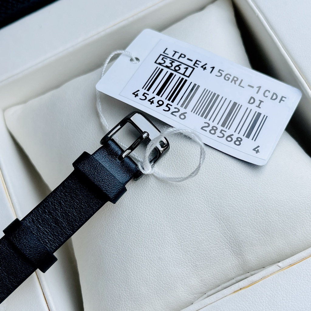 Đồng hồ nữ dây da Casio LTP E415GRL 1C