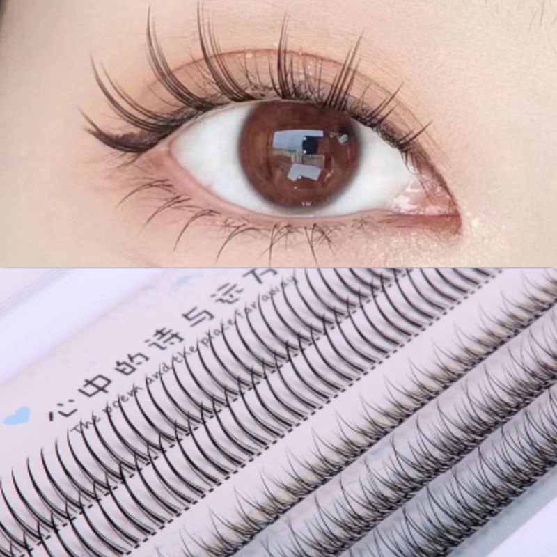 Hộp 5 hàng mi sợi - mi chữ A tự nối siêu đẹp