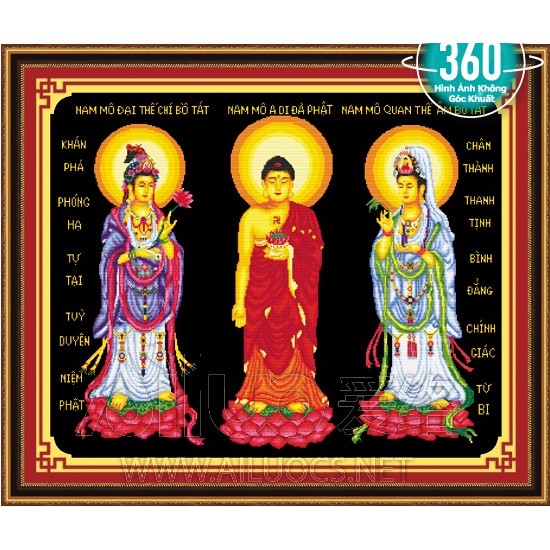 Tranh Đính Đá Phật, Chúa 77216
