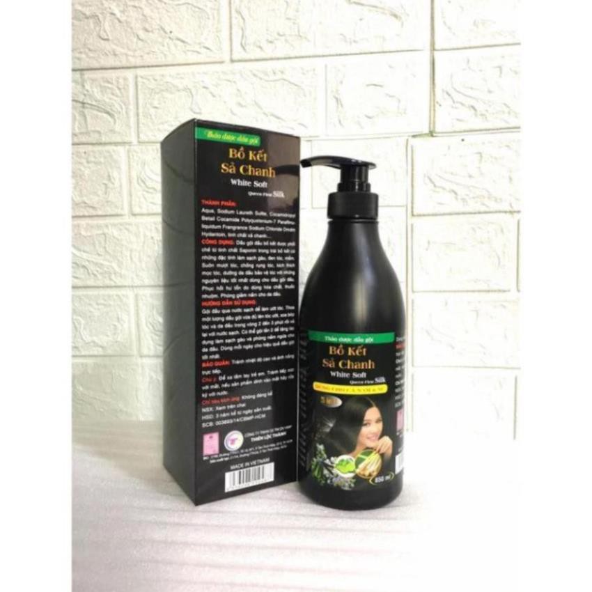 Dầu Gội Bồ Kết Sả Chanh White Soft 850ml cao cấp 5 trong 1 | BigBuy360 - bigbuy360.vn