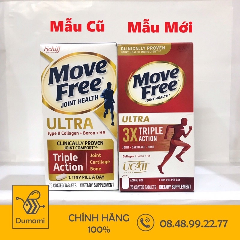 Viên uống xương khớp Schiff Move Free Ultra Triple Action 75 viên của Mỹ