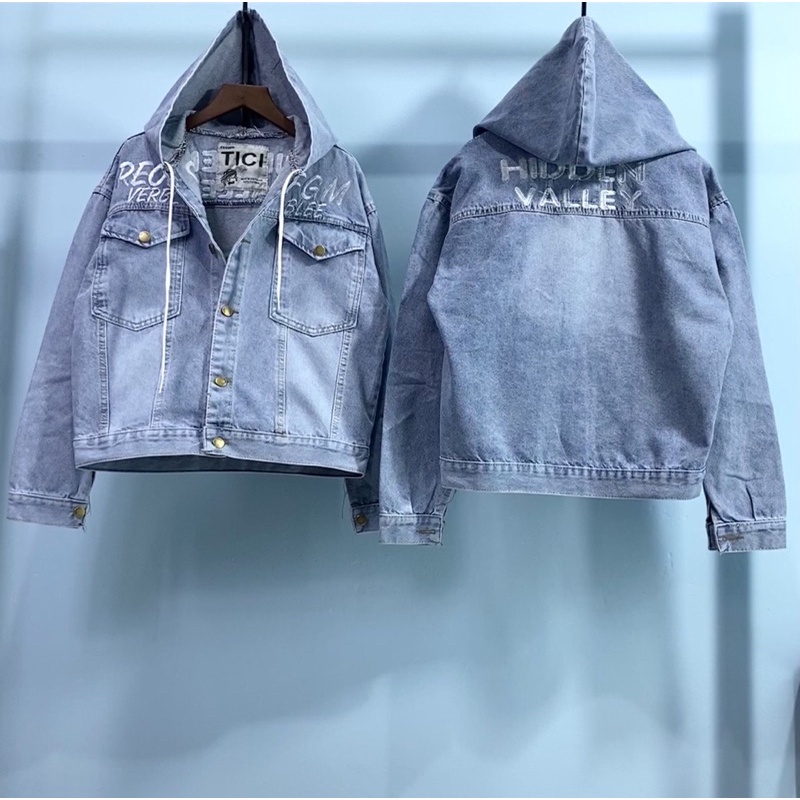 [THỜI TRANG HÈ] Áo Khoác Nữ Jean AIORI Áo Khoác Jeans Thời Trang Cao Cấp Có Nón Form Rộng Freesize Mẫu Thiết Kế Mới Nhất