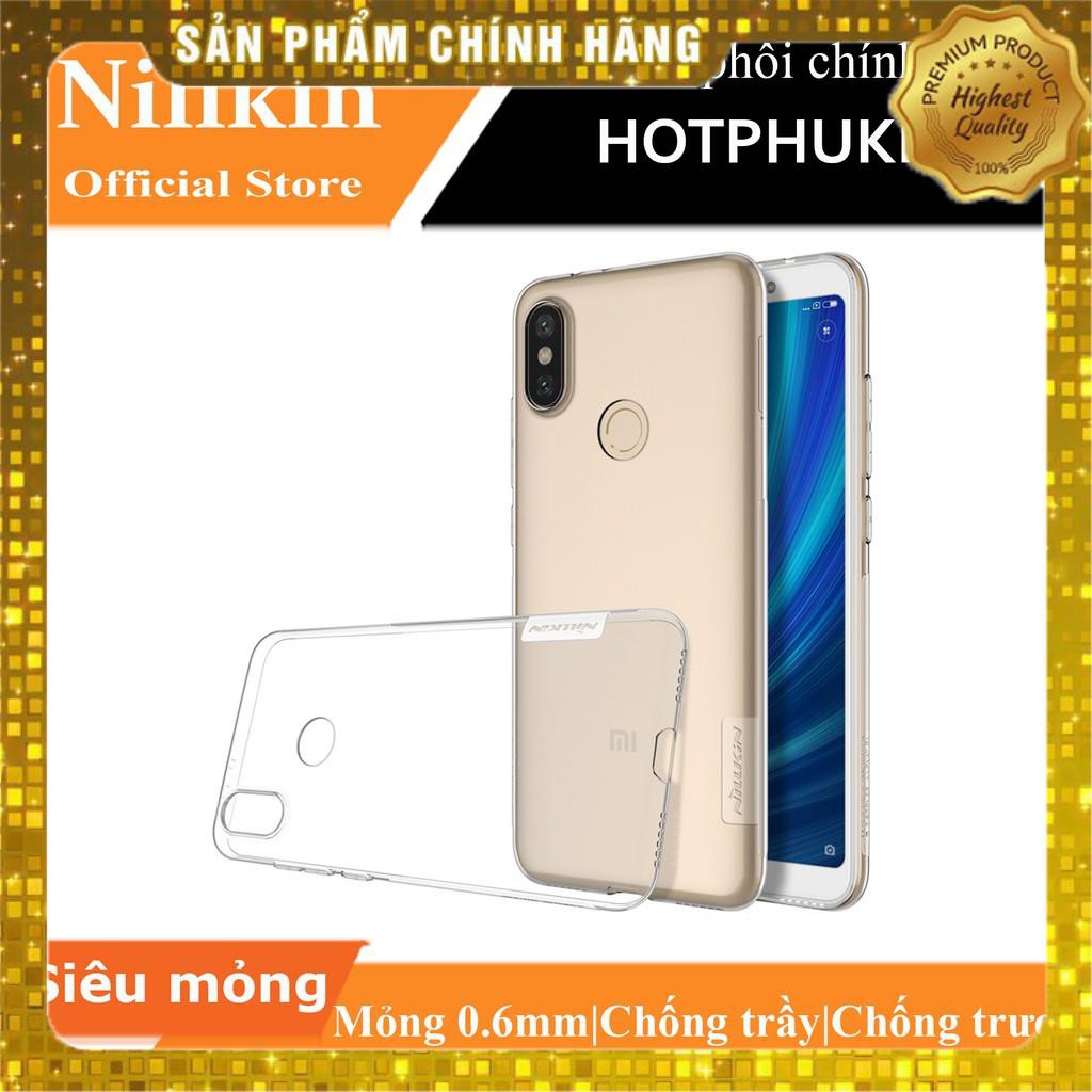 Ốp lưng dẻo Xiaomi Mi 6X Nillkin (Trong suốt) - Hàng chính hãng