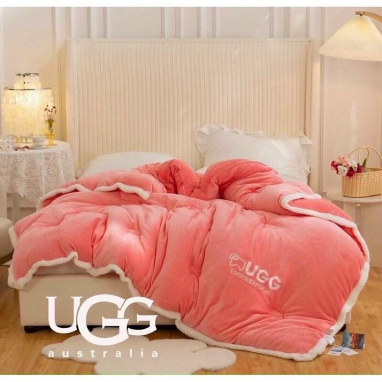 ( nhập khẩu nguyên chiếc)chăn đông.chăn lông cừu UGG đại hang 4kg .2mx2m3