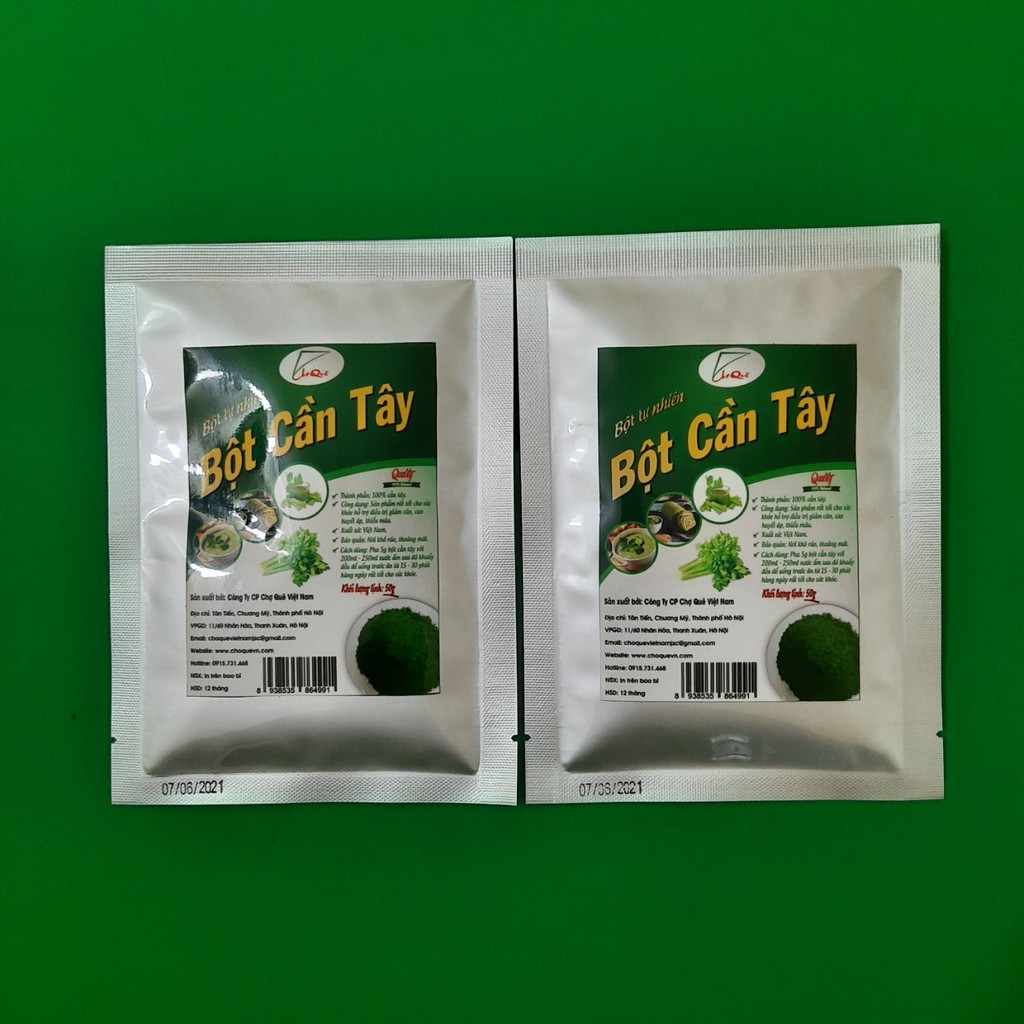 Bột Cần Tây Nguyên Chất Sấy Lạnh Gói 50g Hỗ Trợ Giảm Cân