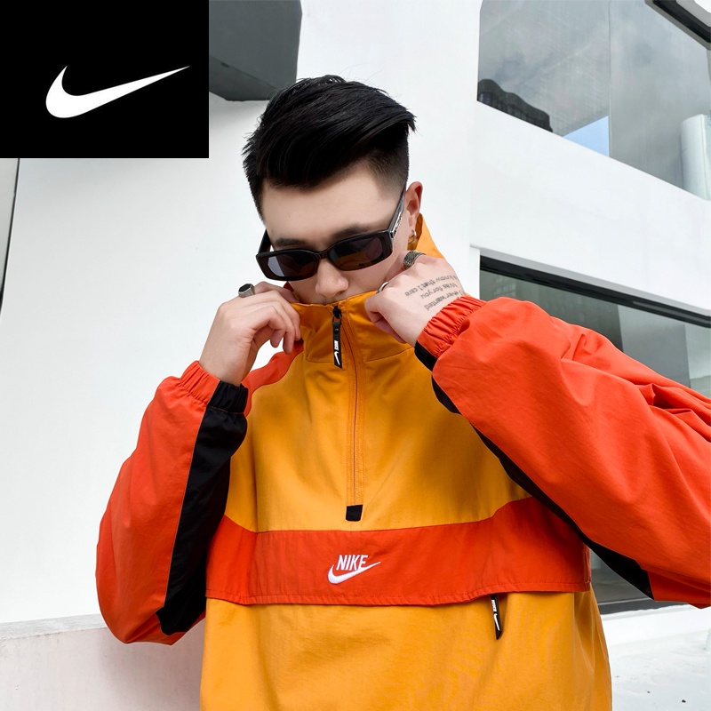 Áo Khoác Hoodie NIKE Chống Gió/Chống Thấm Nước Phong Cách Retro Thời Trang Cho Nam Giới