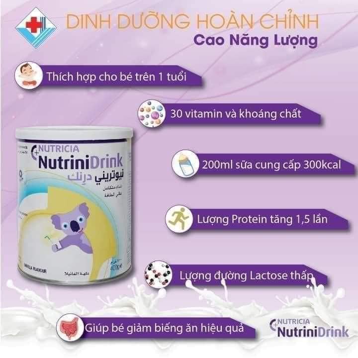Sữa Nutrinidrink tăng cân Đức