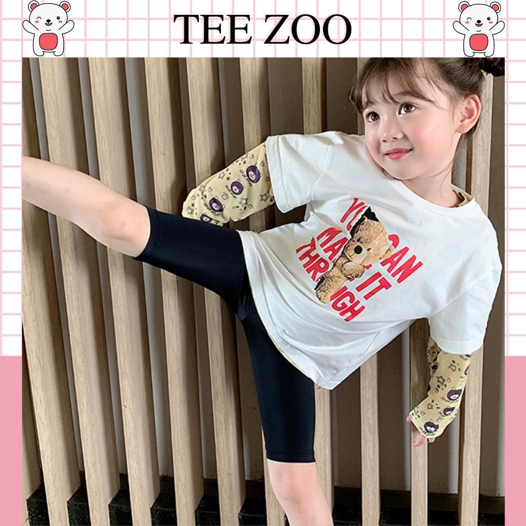 Quần legging đùi màu trơn Mimo Baby cho bé gái Teezoo QA27
