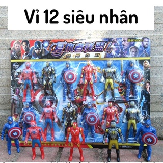 Bộ đồ chơi 12 siêu nhân siêu anh hùng