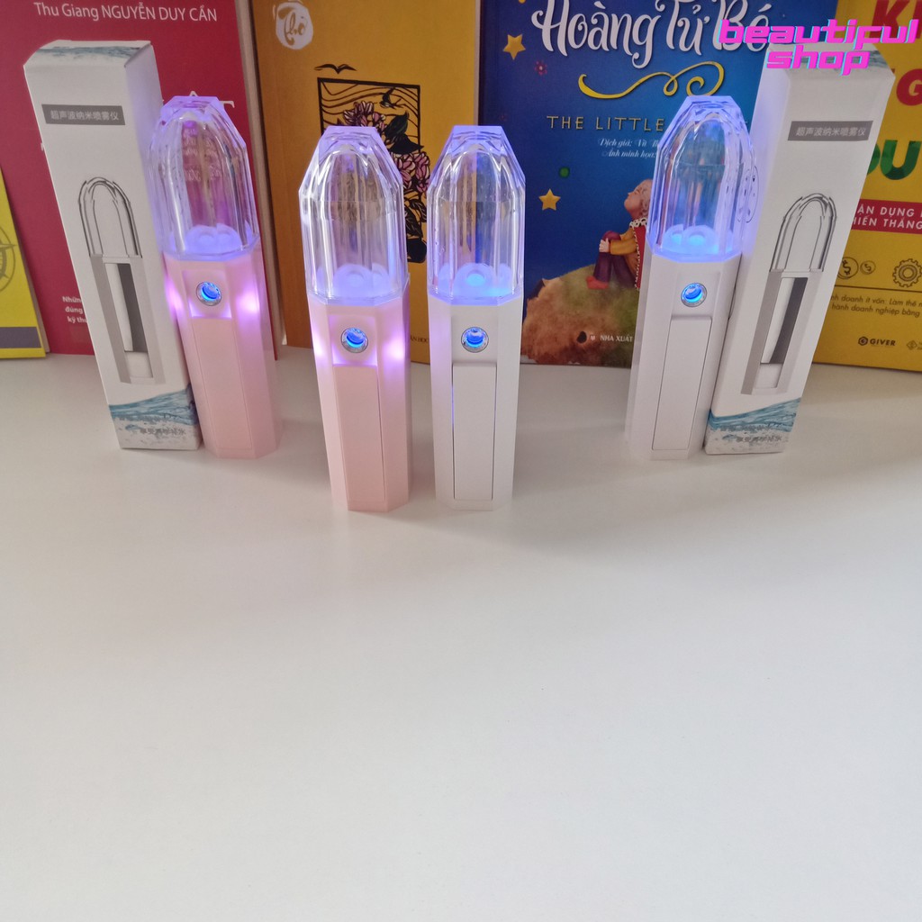 Máy phun sương,máy xông hơi mặt kiêm sạc dự phòng mini giữ ẩm | BigBuy360 - bigbuy360.vn