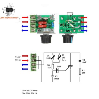 Dimmer 2000W AC 220V chất lượng tốt