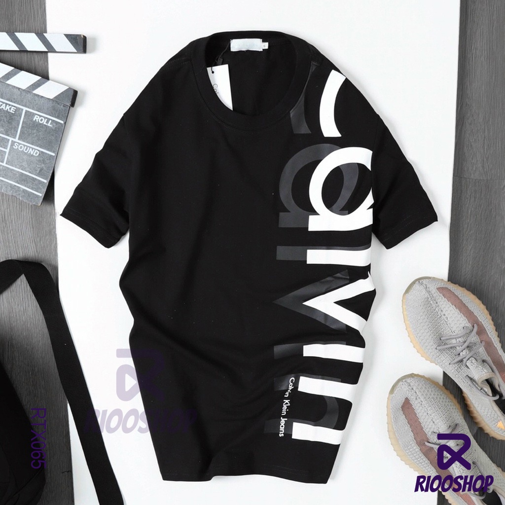 Áo thun nam cổ tròn ngắn tay cotton cao cấp mới CAL RTX065 - áo phông nam form rộng Riooshop