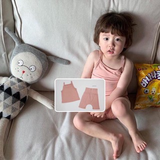 BỘ MINKYMOM thun lạnh 2 dây cạp cao