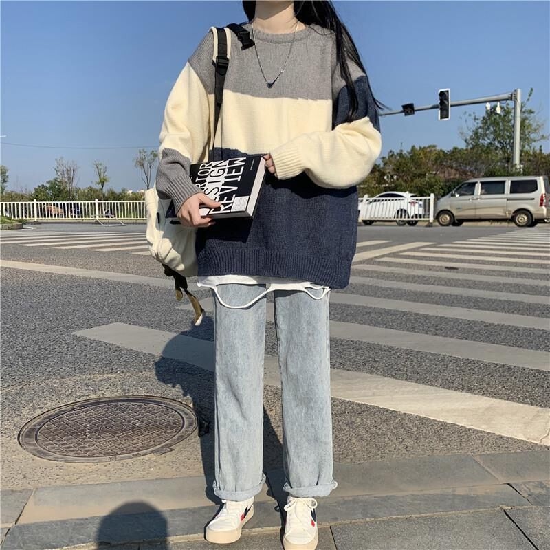 Áo Len Nữ Phong Cách Hàn Quốc Màu Trơn