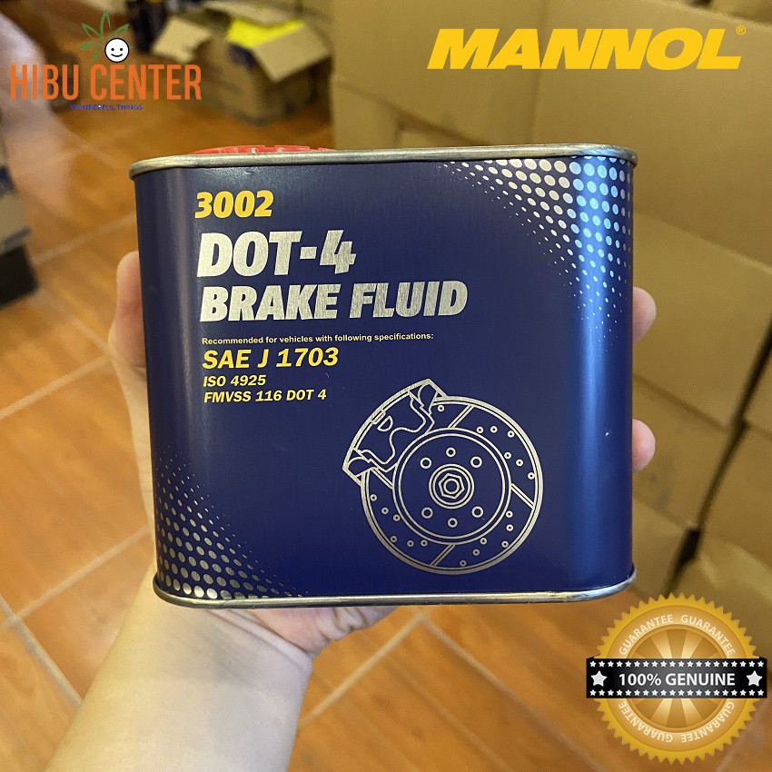 Dầu Phanh MANNOL Dot-4 Brake Fluid 3302-05ME 500ML – Hàng Chính Hãng – HIBUCENTER