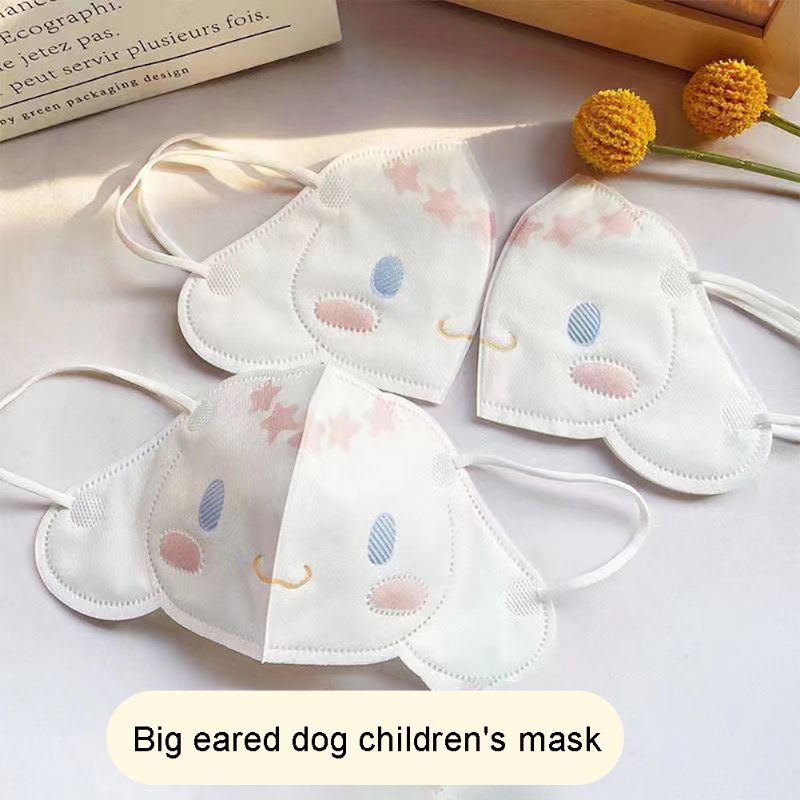 [Hàng Sẵn] Set 10/50 Chiếc Khẩu Trang 3D In Hình Dễ Thương Cho Bé 4-8Tuổi