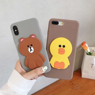 Ốp điện thoại họa tiết gấu Brown dễ thương cho Oppo F1s F1 Plus F3 F3 Plus F5 F7 F7 Youth F9