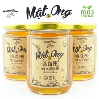 100% mật ong tự nhiên hoa cà phê gia lai - honeymoon - hũ 220ml