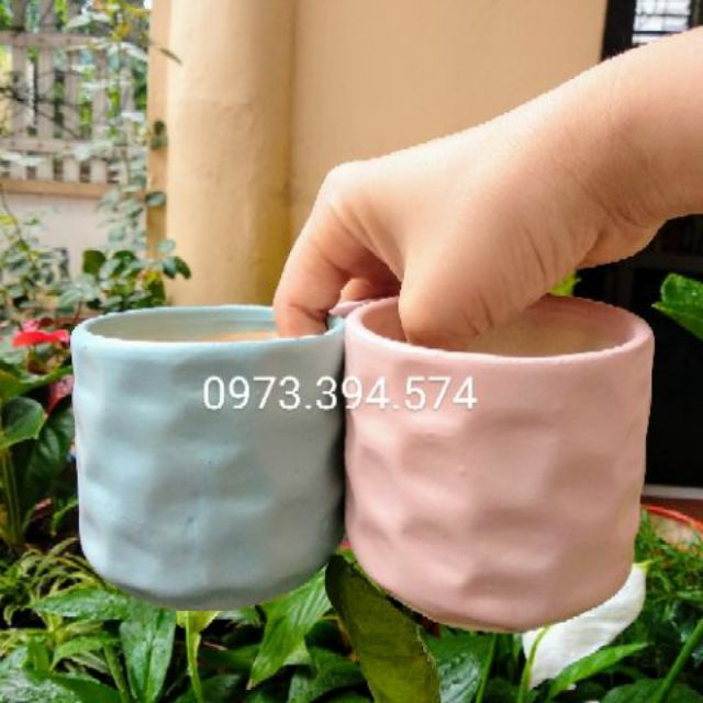 Chậu Mắt Na (8cm)- Trồng Sen Đá, Xương Rồng, cây mini