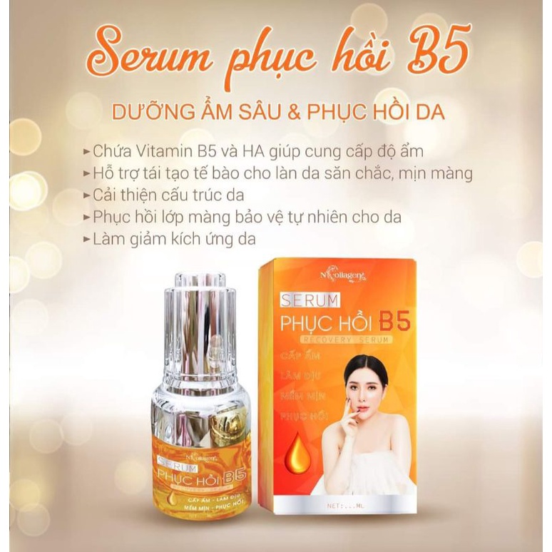 [ Chính hãng tặng kèm 2 sét nạ ] Serum b5 Ncollagen