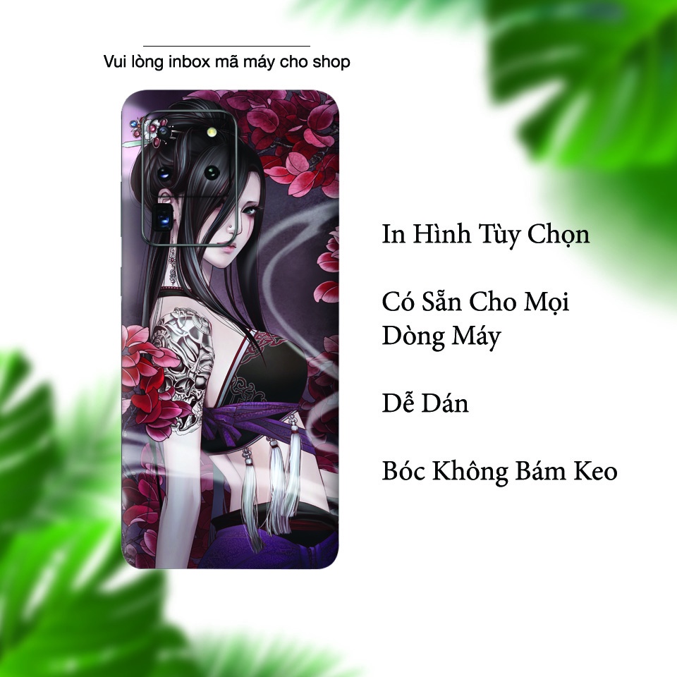 Miếng Dán Skin Điện Thoại In Hình Geisa 2 Cho Iphone 7/ 8/ X/ XS/ 11/ 11 Pro Max/ 12/ 12 pro max/ 13/ 13 pro max