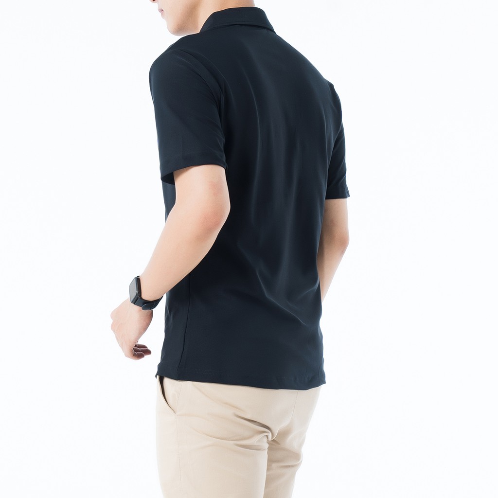 Áo Polo Nam Trơn Rough Vải Cotton CVC Chống Nhăn, Form Suông Basic | BigBuy360 - bigbuy360.vn