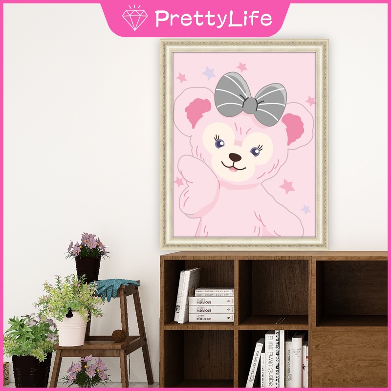 Bộ Tranh Đính Đá 5D Tự Làm 30x40cm/40x50cm Hình Mèo LinaBell Trang Trí Nhà Cửa