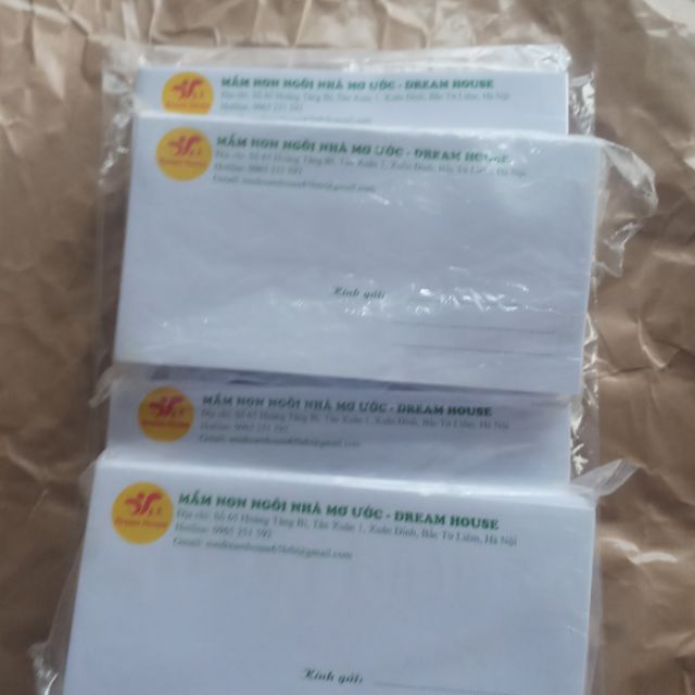 Phong bì in tên tập 100 cái