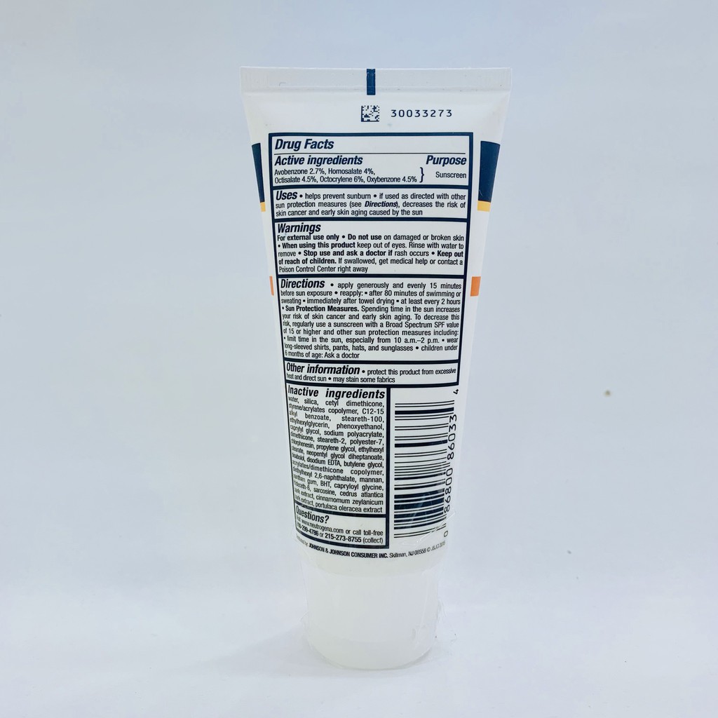 Kem chống nắng Neutrogena Clear face Spf 55 – 88ml