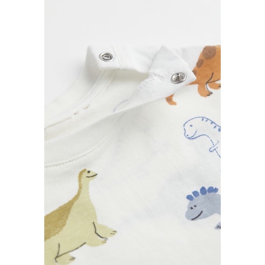 🦖HM Auth - Áo phông in hình khủng long cho bé trai săn Sale