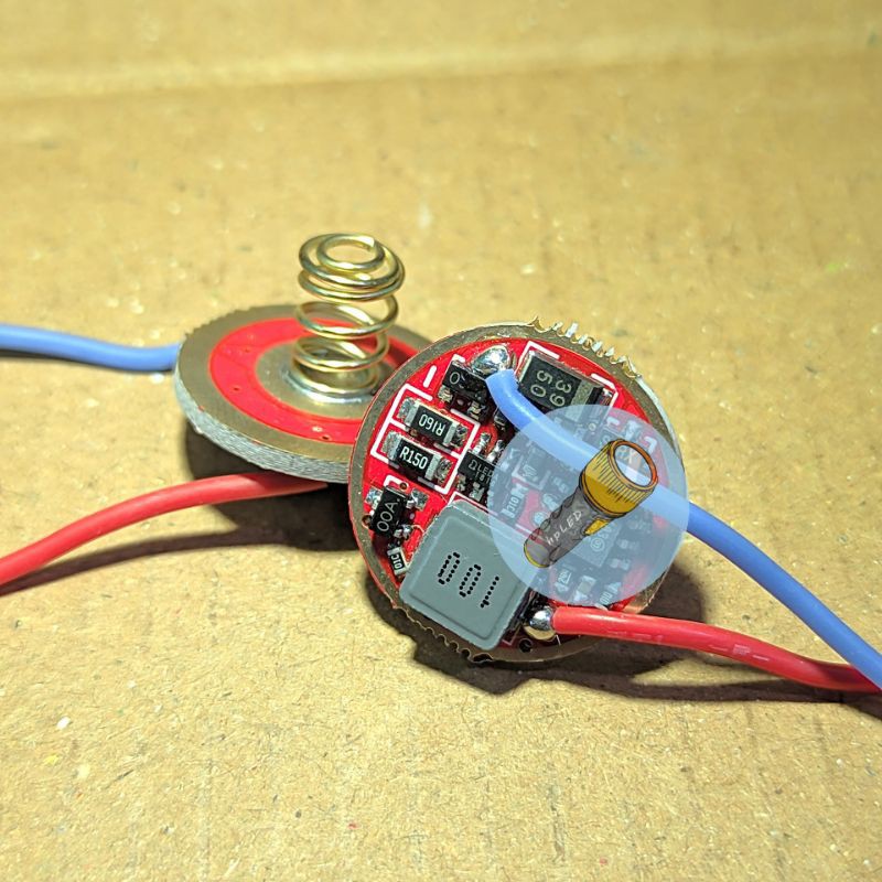 (Driver) Mạch dùng 2 pin cho led 10W XML T6 XML2 XPL SST20 OSRAM 3030 1mm2