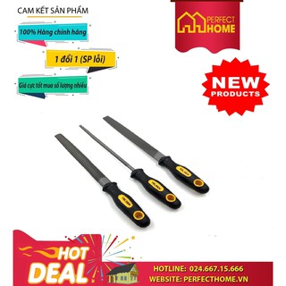 ⚡️Sale sốc⚡️ { Hàng chính_hãng}Bộ dũa thép 3 cây Tolsen 32033 dũa bảng, mô, tròn 8"/200mm
