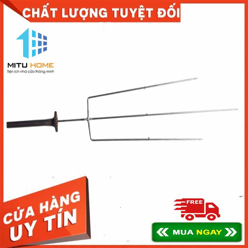 Xiên inox 3 chạc chuyên dụng dành cho lò nướng vịt, nướng cá - Mituhome