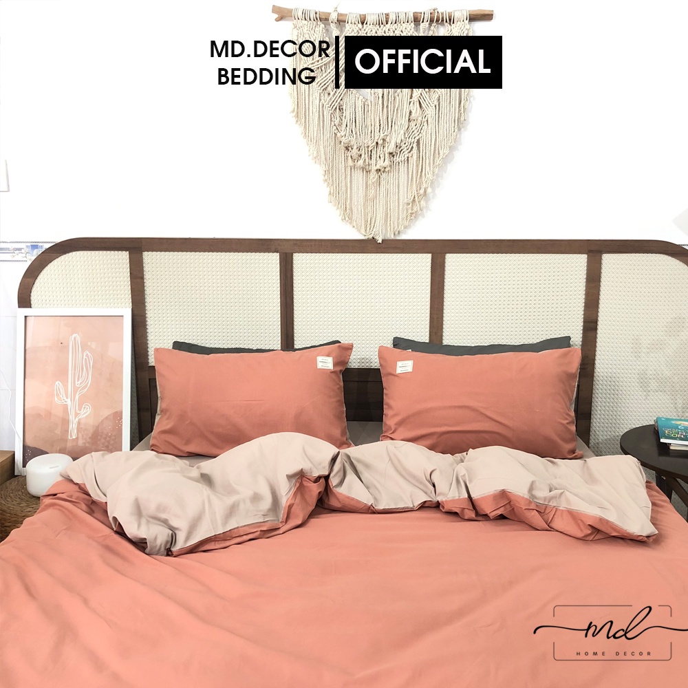 Bộ chăn ga cotton Tici MD.DECOR - Bedding phong cách Hàn Quốc đủ size đủ màu (không kèm ruột)