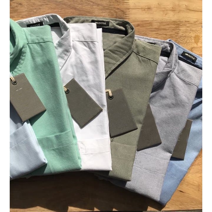 Áo sơ mi nam dài tay công sở trắng Nexx&Dee vải oxford denim cao cấp cực đẹp NS012 | BigBuy360 - bigbuy360.vn