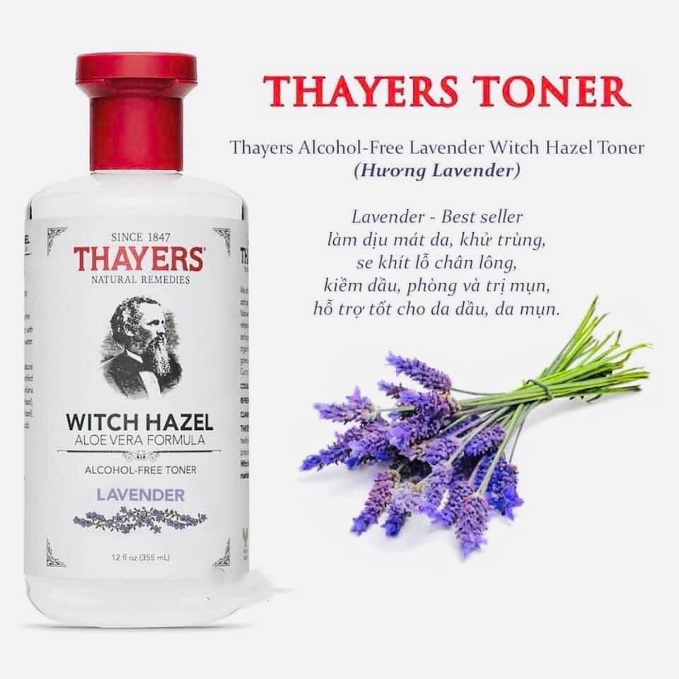 Nước hoa hồng Thayers Witch Hazel Toner