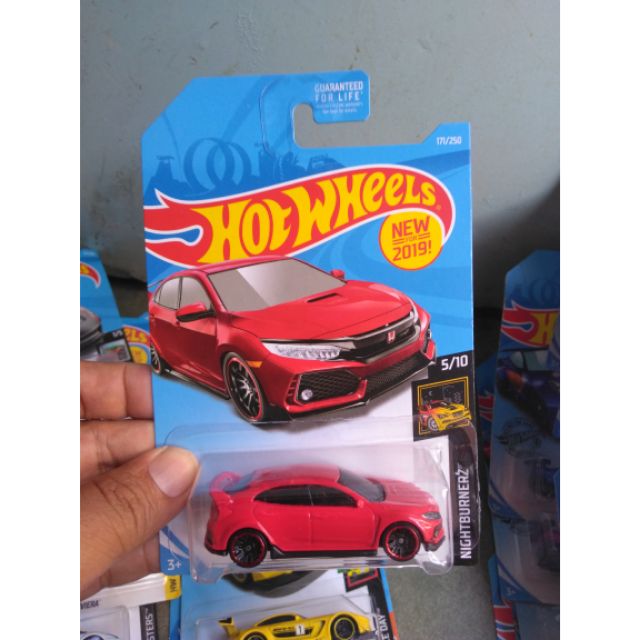 Xe Hotwheels Honda Civic Type R red color