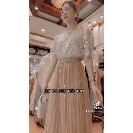 SET ÁO REN TRÒN TIỂU THƯ madebyMULLET