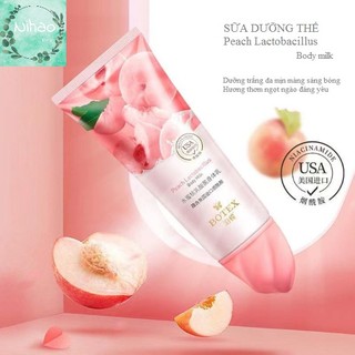 [Hàng mới về] Sữa dưỡng thể sữa đào Lactobacillus làm trắng mềm mịn da