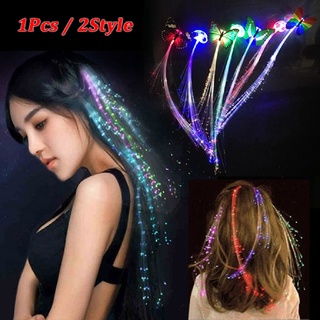 Kẹp tóc sợi lụa có đèn led phát sáng độc đáo