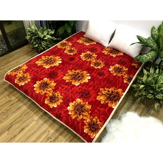 Thảm lông cừu mẫu hoa 2*2,2m