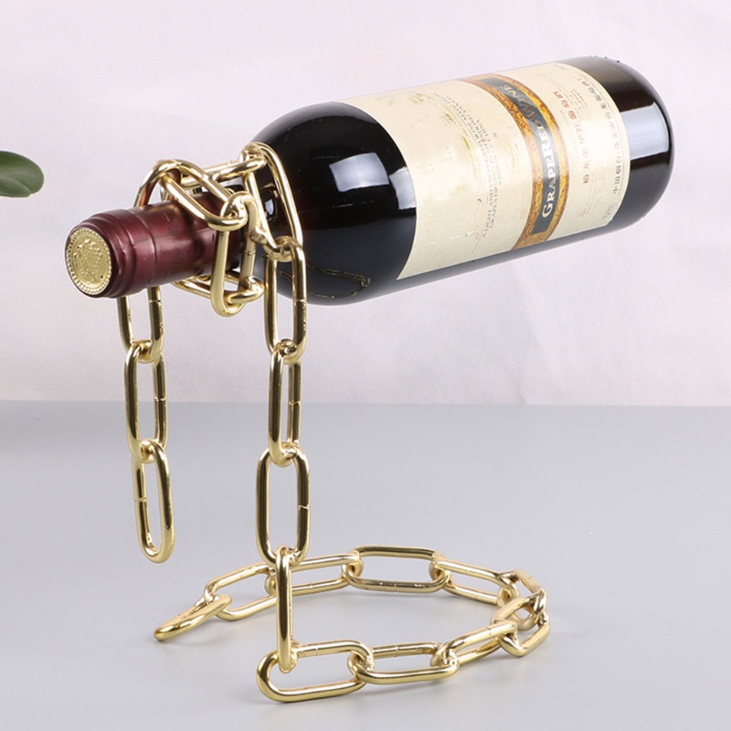 Giá đỡ chai rượu vang bằng đồng/ vàng chống trọng lực tiện dụng