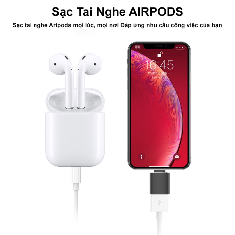 Đầu chuyển đổi Lightning sang USB 3.0 - OTG - Hợp kim cao cấp | BigBuy360 - bigbuy360.vn