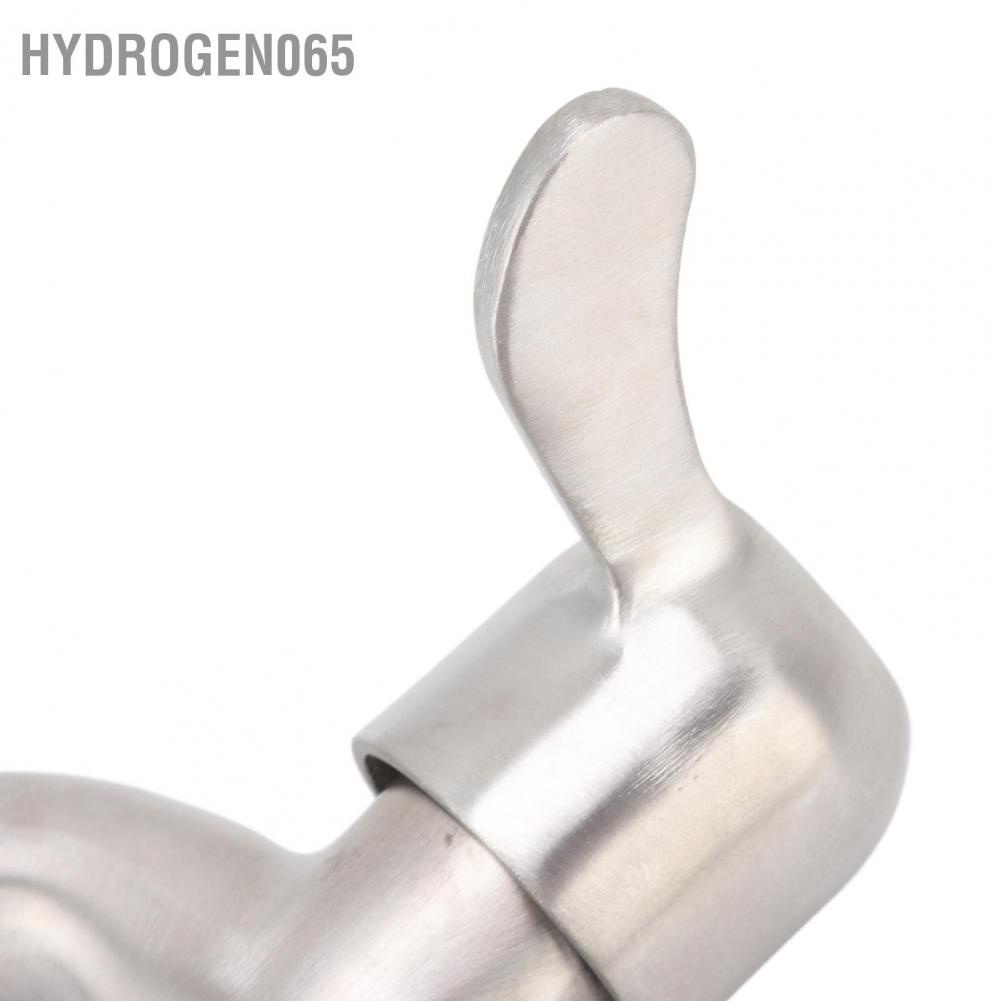 Hydrogen065 Hydrogen065 Máy giặt Vòi vòi bằng thép không gỉ Gắn tường nước lạnh đơn với bộ sủi bọt và van