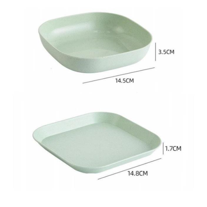 COMBO 8C ĐĨA LÚA MẠCH,màu paster ngọt ngào