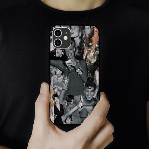 Ốp lưng iphone hình party girls collage art aesthetic trong suốt  cho các dòng SAMSUNG PAP20210876
